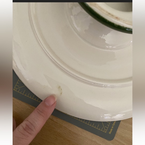 Vintage ceramic cake platter / cupcake display / pedestal dish - Picture 9 of 10